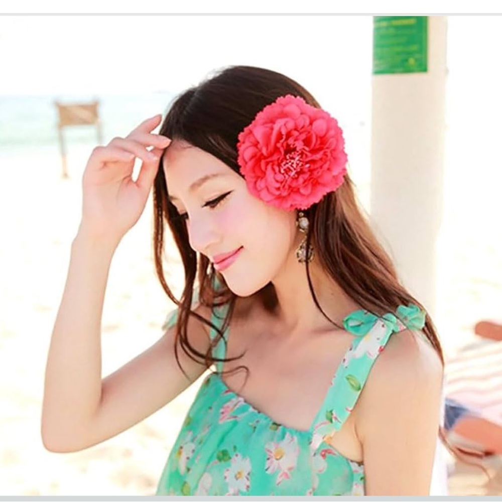 Pink Floral Hair Accessories